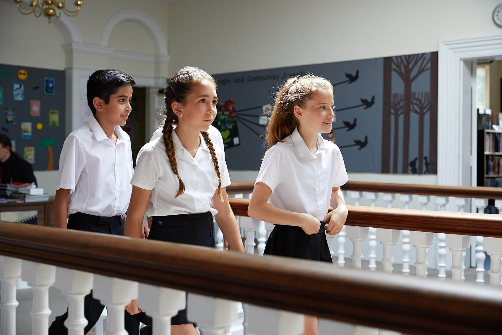 Group of students walking