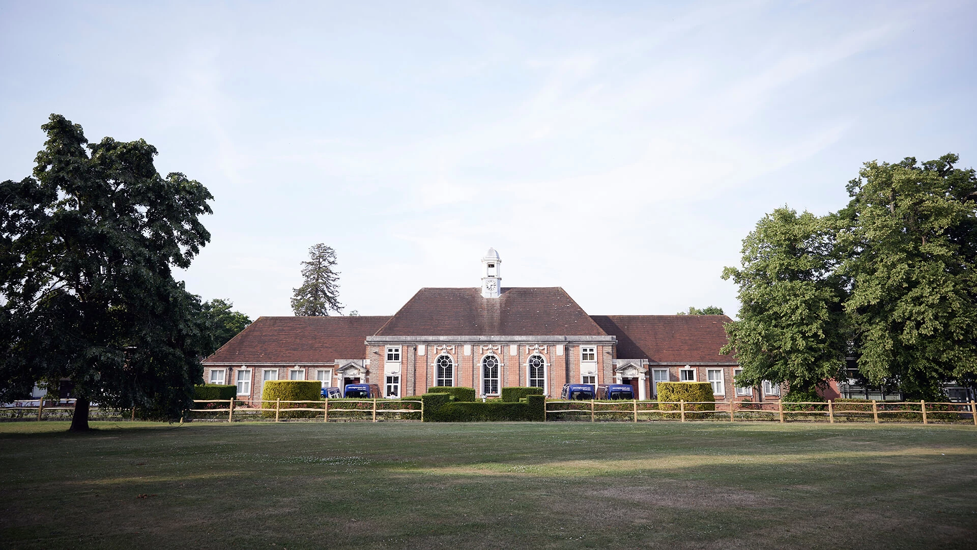 Front shot of the school