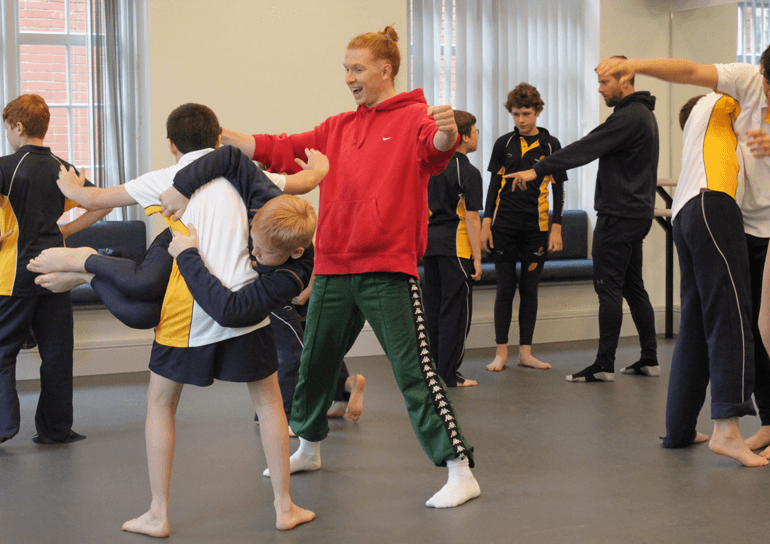 Boys Dance Masterclass with Fuzzylogic Dance Company - Leighton Park