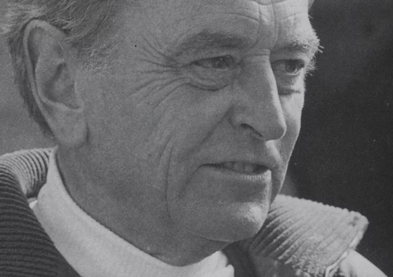 Black and white photo of Old Leightonian Sir David Lean