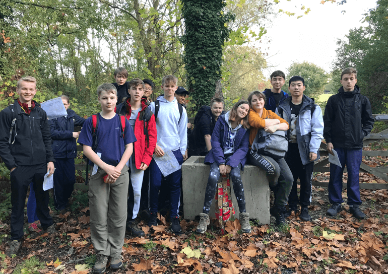 Group of Leighton Park pupils on Duke of Edinburgh Award