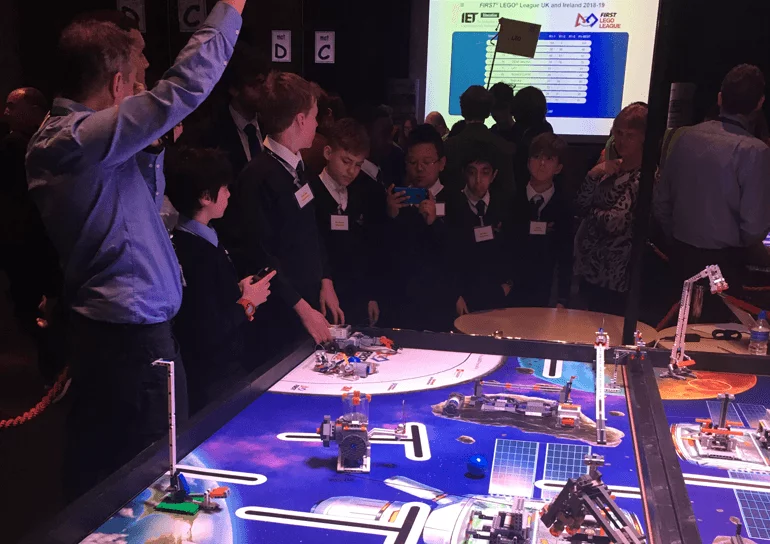 Table and Leighton Park LEGO Creators at Bristol event
