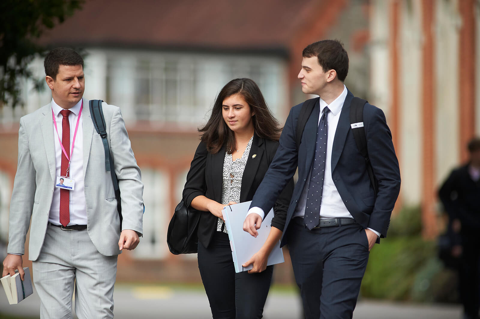 Teachers walking together