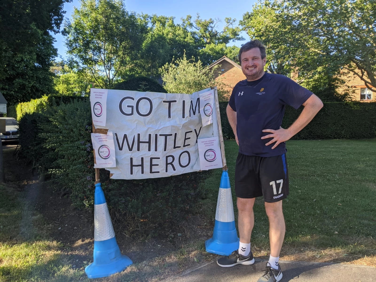 Tim with Whitley CDA banner