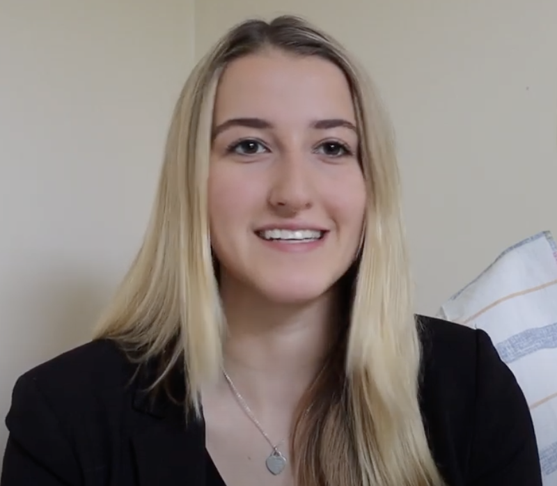Girl called Charlotte smiling