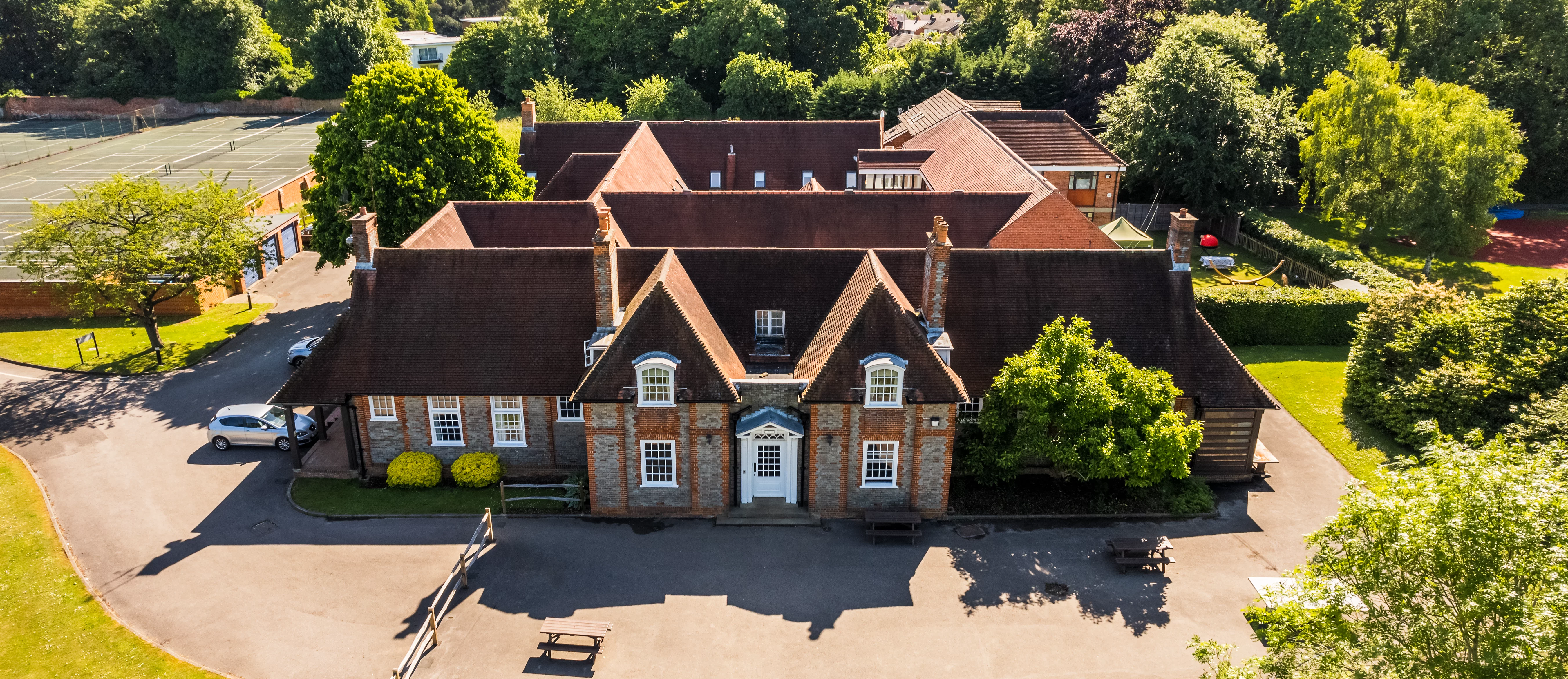 Fryer house aerial shot