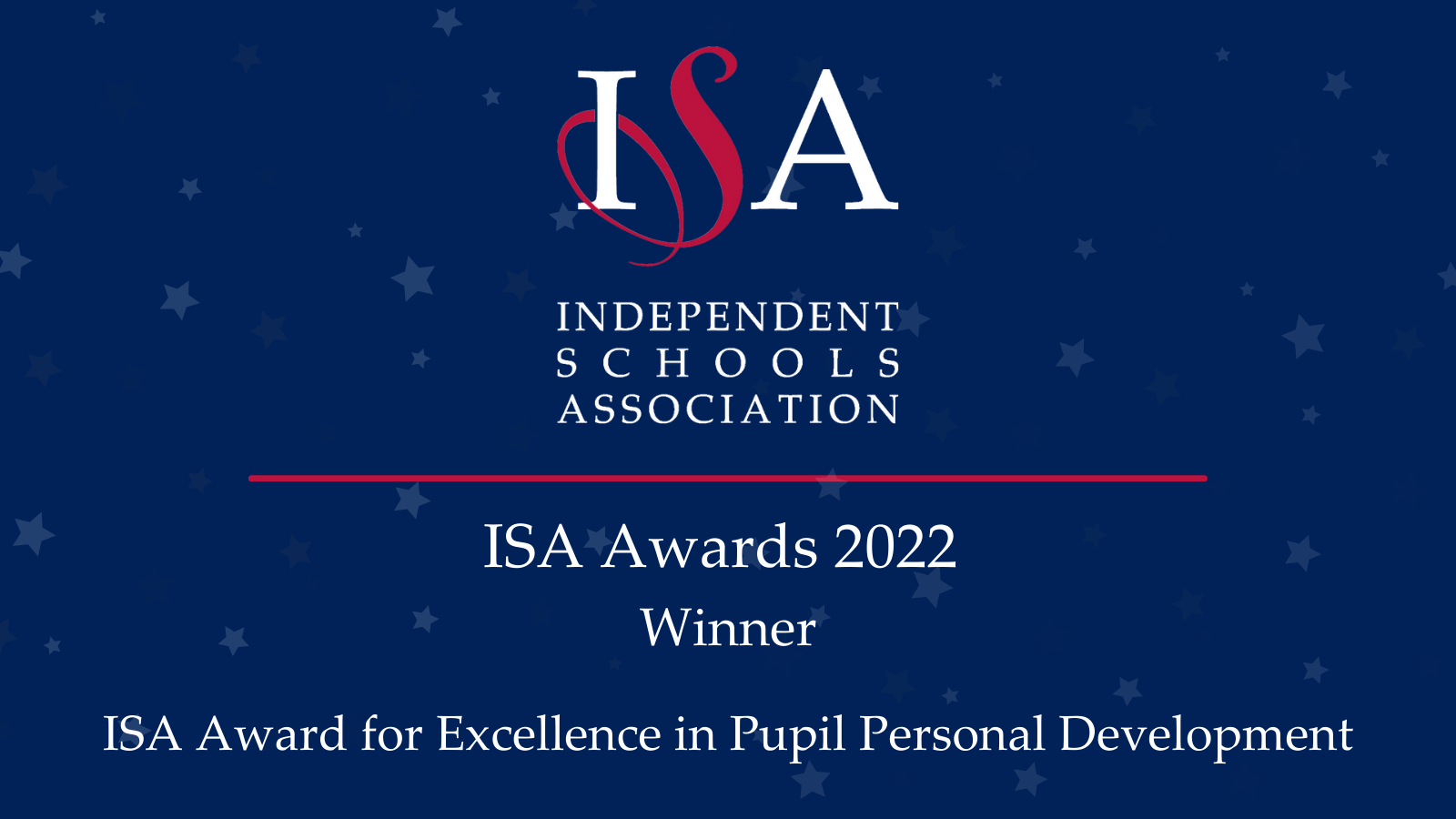 Award Pupil Personal Development