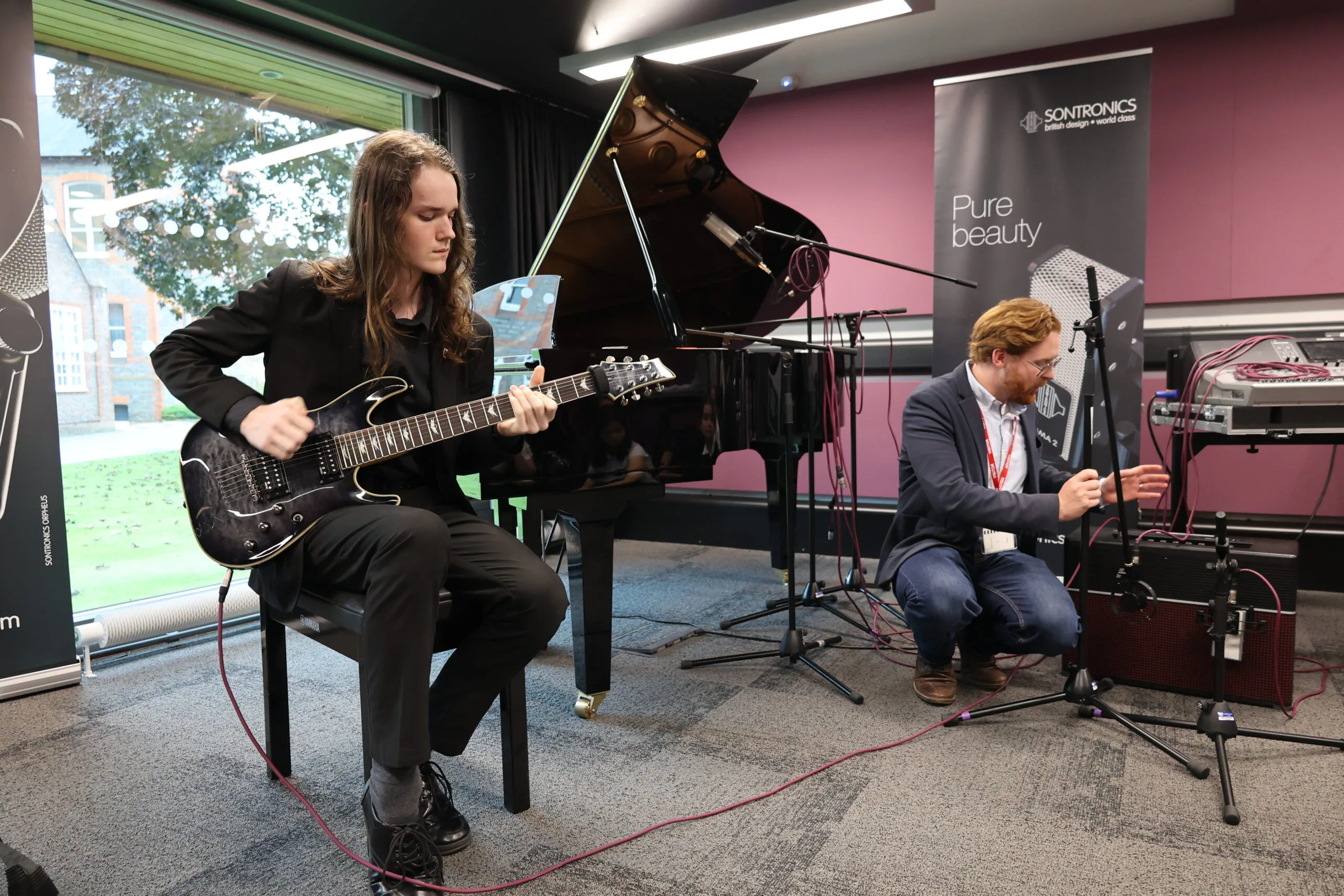 Students perform in Live Lounge recoding studio