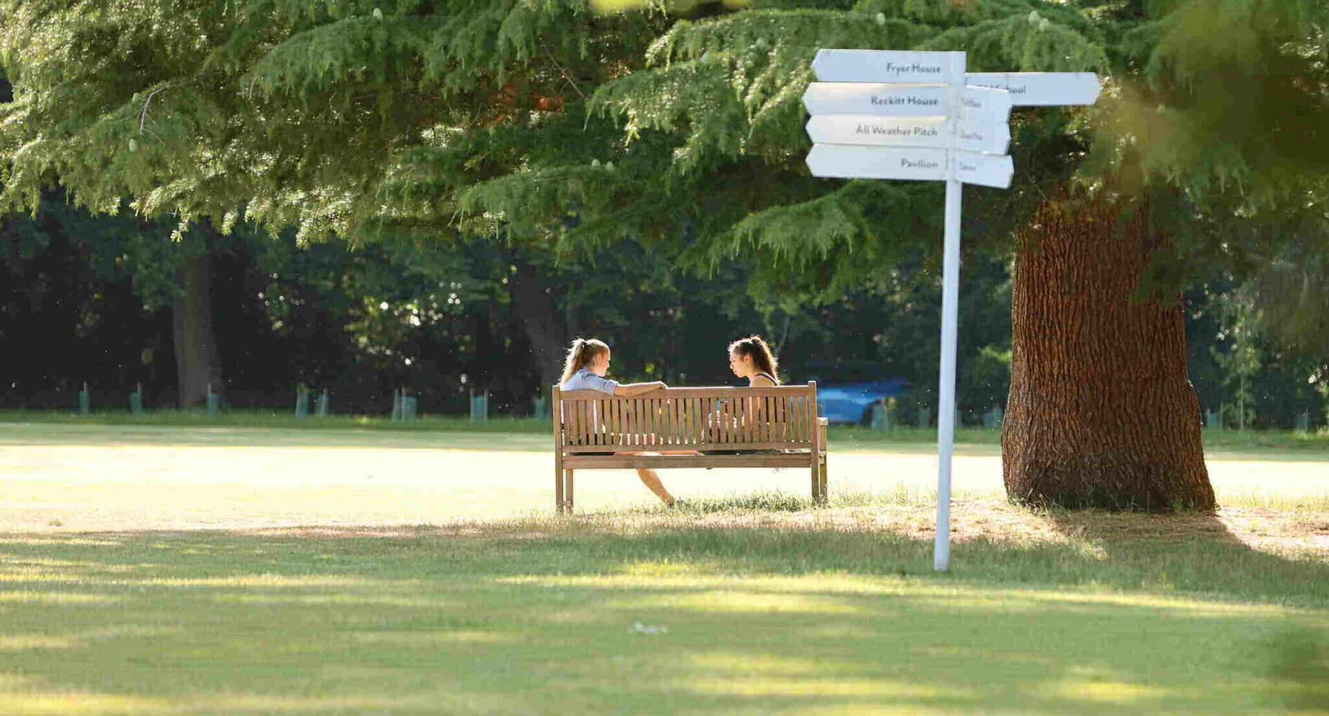 Girls on a bench LR